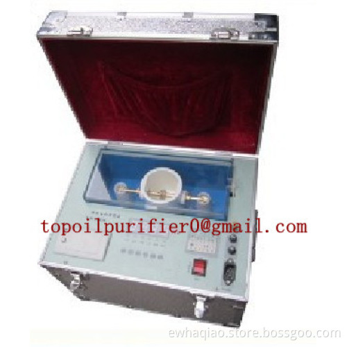 Low cost transformer oil tester to testing of the dielectric strength and withstsnds volatge